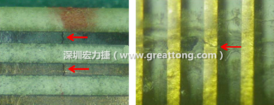 如果擔(dān)心這個方法可能對弄斷銅箔線路，也可以試著將銅箔線路旁沒有銅箔的位置切開，然后試著撕開剝離外層護(hù)膜(cover film)，達(dá)到相同的目的