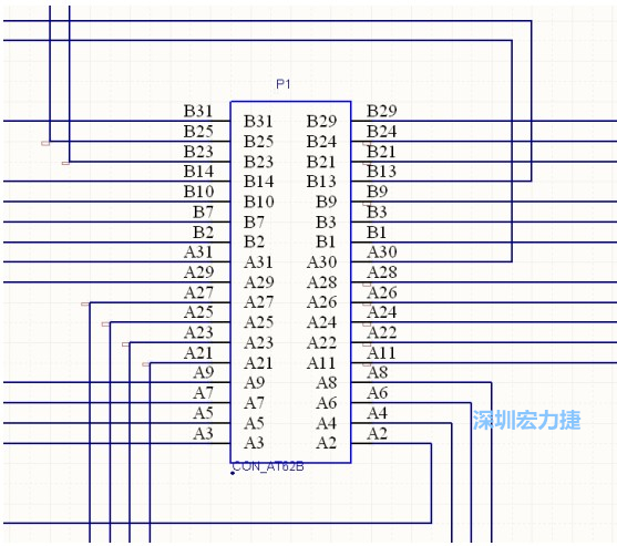 雙擊 1.SchDoc，文件可以被正常打開(kāi)，下圖是其中的一部分：