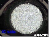 紅墨水染紅測試分析-IC面，允收