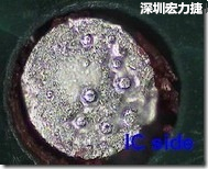 紅墨水染紅測試分析-IC面，判退，