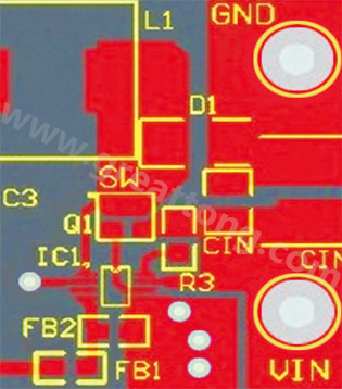 星節(jié)點(diǎn)連接地平面及兩個(gè)小電流接地連接(IC和分壓器)。