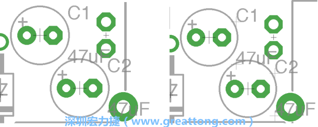如果你尚未使用「分離工具（Smash Tool）」將所有的名稱和量值標(biāo)簽從各自對(duì)應(yīng)的元件上分離，你將會(huì)發(fā)現(xiàn)你無(wú)法從元件上獨(dú)立地移動(dòng)一個(gè)尚未進(jìn)行分離的標(biāo)簽（如左下圖所示），但是對(duì)于已經(jīng)執(zhí)行過(guò)分離的元件（如右下圖所示）來(lái)說(shuō)，它們的標(biāo)簽都可以獨(dú)立地操作。