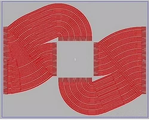 (中間)任意角度布線不僅有助于縮短導(dǎo)線長度，而且在確保滿足所有要求的同時占用更小的面積；